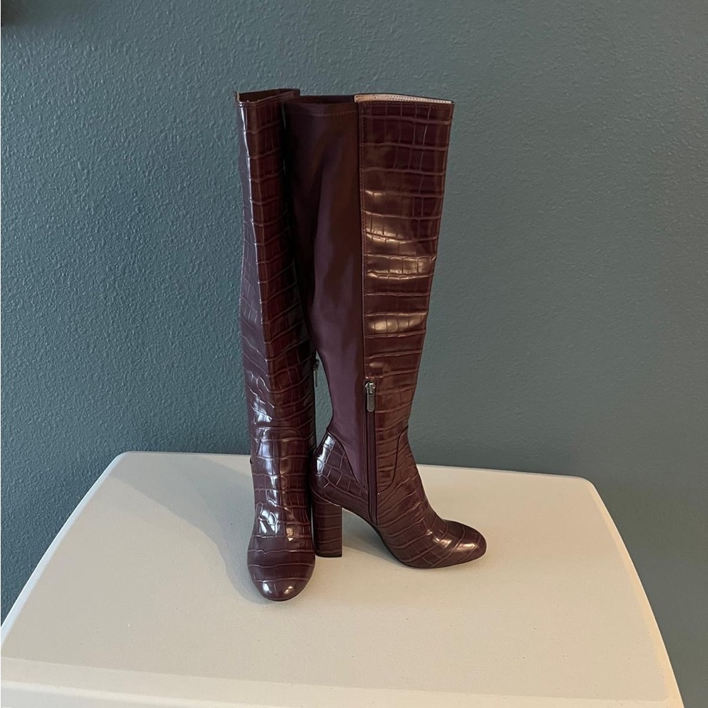 2 pairs of Sam Edelman Dark Burgundy Over the Knee Boots